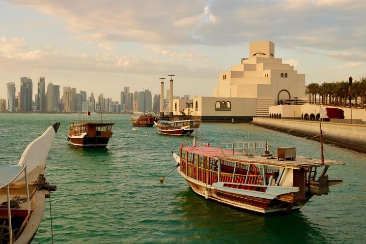 Explore Doha: City Tour & Dhow Boat Cruise Adventure